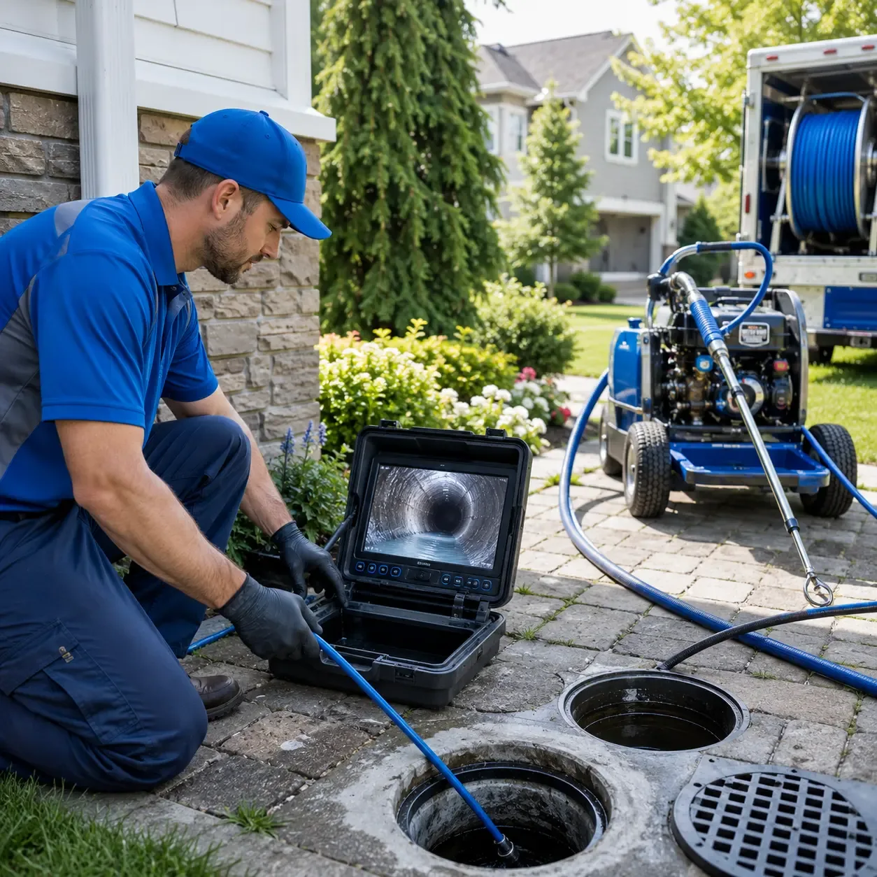 Outdoor drain cleaning professionals serving Cherry Hill, NJ